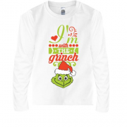 Детская футболка с длинным рукавом с Гринчем i`m with the Grinch